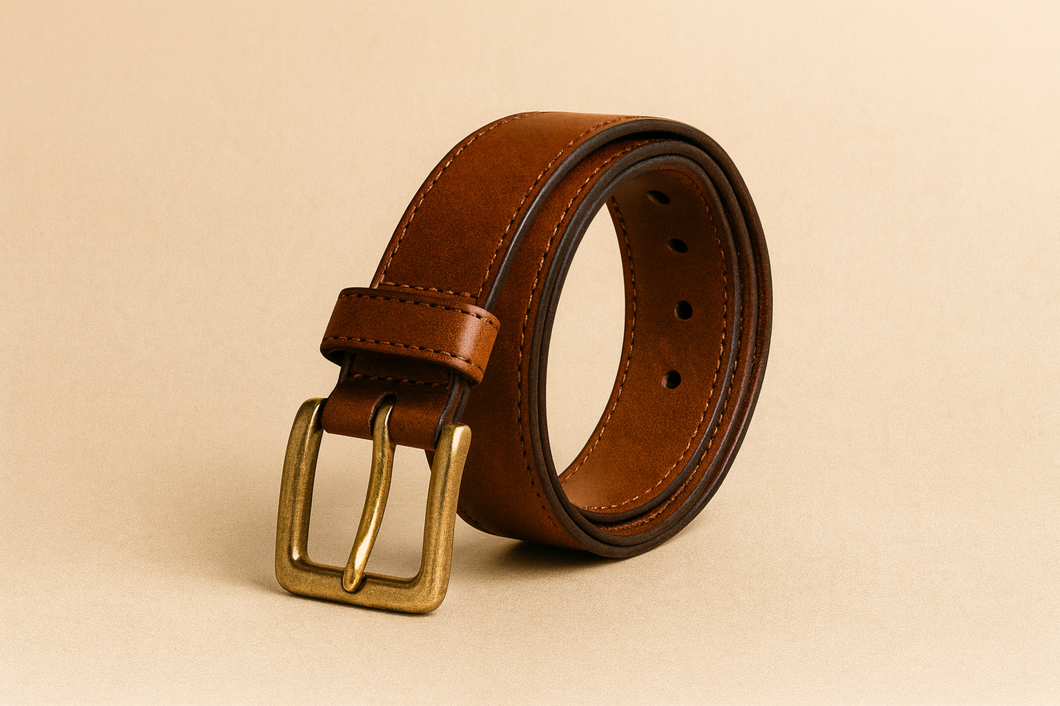 Leather belt